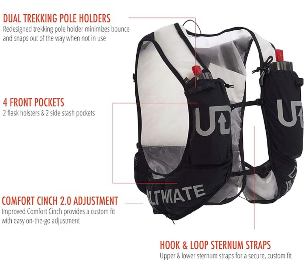 Ultimate Direction Womens Halo Running Vest Vest Black, Size Large