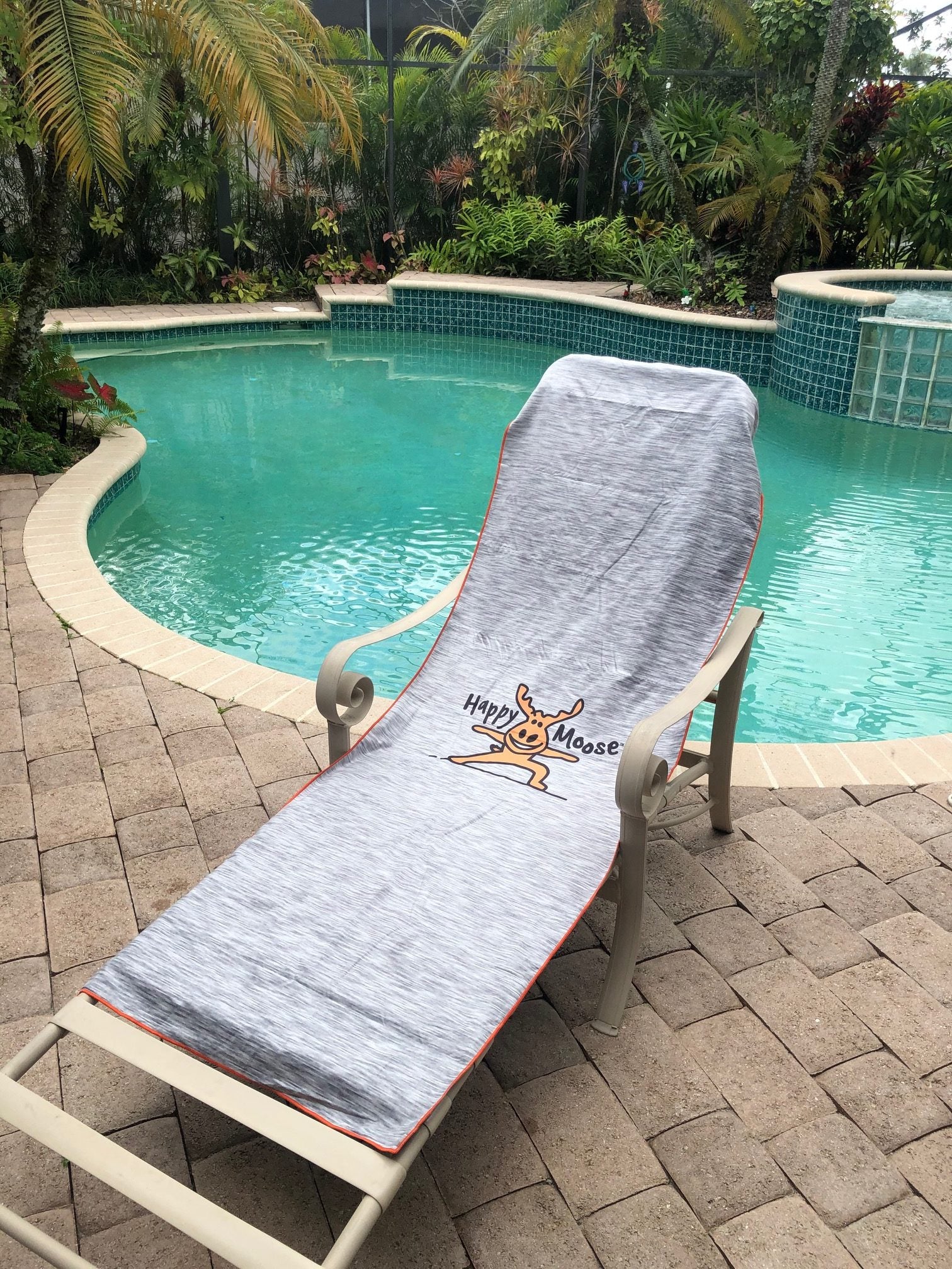 Beach Yoga Travel Towel by Happy Moose