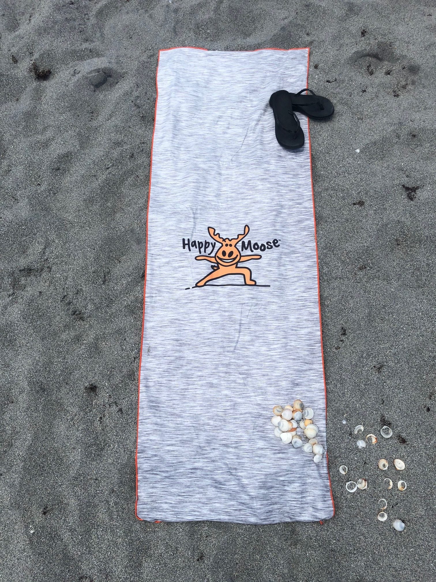 Beach Yoga Travel Towel by Happy Moose